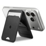SUPORTE DE CARTÕES MAGNÉTICO UNIVERSAL SPIGEN S314-1 SLIM FOLD TRIPOD MAGSAFE PRETO - Imagem 11