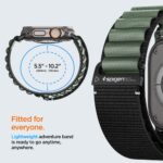 CORREA SPIGEN WBF1 APPLE WATCH 8 / 9 / 10 / 11 / SE / ULTRA (44 / 45 / 46 / 49 MM) NEGRO/VERDE - Imagen 6