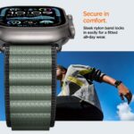 CORREA SPIGEN WBF1 APPLE WATCH 8 / 9 / 10 / 11 / SE / ULTRA (44 / 45 / 46 / 49 MM) NEGRO/VERDE - Imagen 5