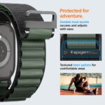 CORREA SPIGEN WBF1 APPLE WATCH 8 / 9 / 10 / 11 / SE / ULTRA (44 / 45 / 46 / 49 MM) NEGRO/VERDE - Imagen 4