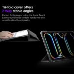 SPIGEN LIQUID AIR FOLIO IPAD PRO 11” 5 / 6 2024-2025 NEGRO - Imagen 6