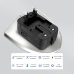 ADAPTADOR DE VIAGEM TECH-PROTECT TA300 UE / RU / EUA / AU PRETO - Imagem 7