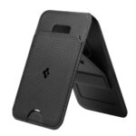 SUPORTE DE CARTÕES MAGNÉTICO UNIVERSAL SPIGEN S314-1 SLIM FOLD TRIPOD MAGSAFE PRETO - Imagem 10